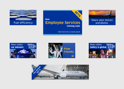 Home page promos